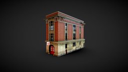 Home Ghostbusters FBX base, ladder, hook, department, ghostbusters, architecture, home, building