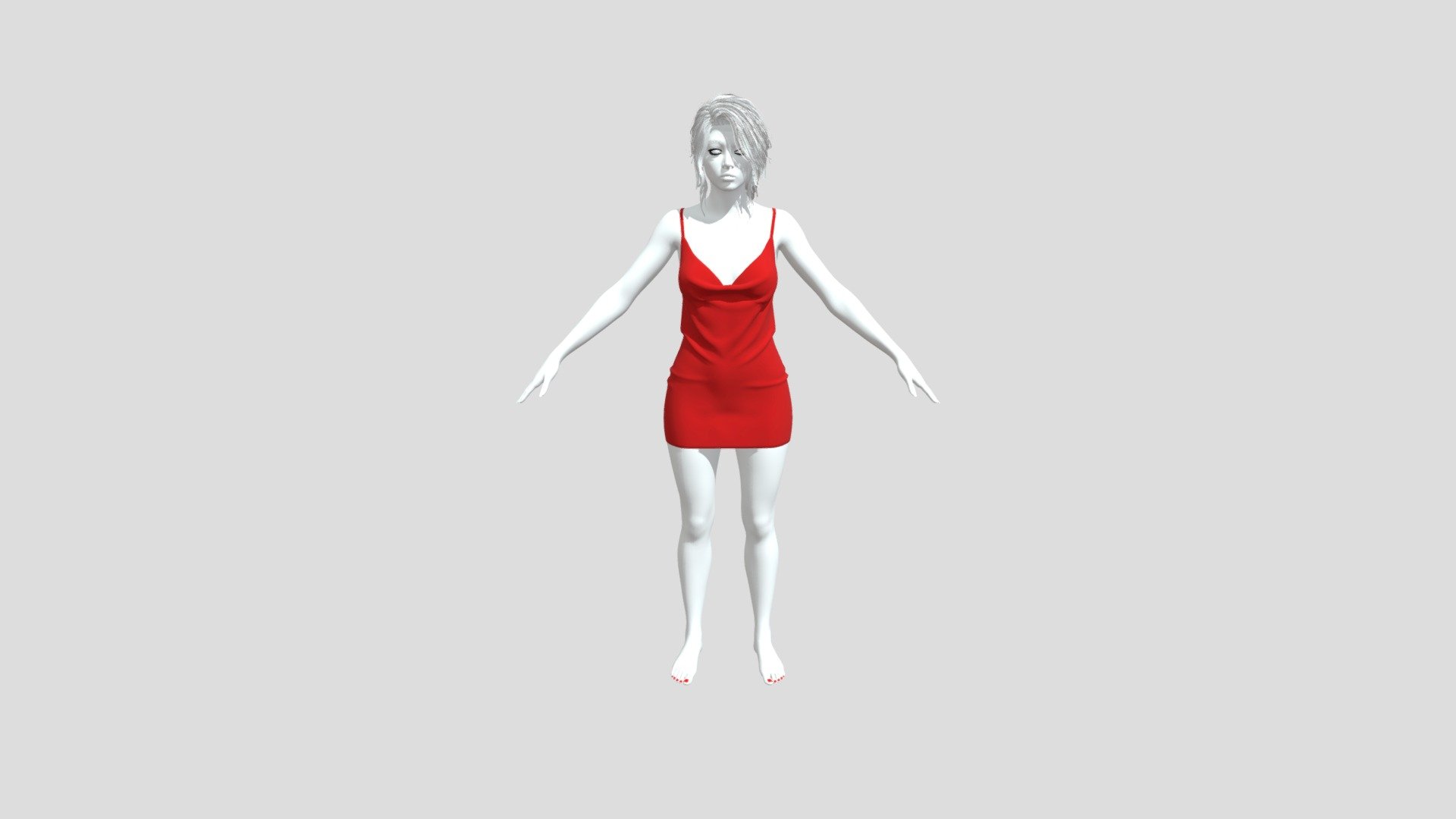 Realistic Female Model in Red Dresses - High-Quality 3D Model

Description:

This 3D model is an exquisite representation of a beautiful female model elegantly dressed in captivating red dresses. The meticulous attention to detail ensures a lifelike visual resemblance to a real person, making it a perfect choice for realistic renderings and visualizations.

Fully Rigged for Animation:

The fully rigged design allows for seamless movement and animation of the character, making it effortless to bring your creative ideas to life. The advanced rigging system enables lifelike posing and smooth animation transitions, ideal for creating captivating scenes and animations.

Technical Details:
- Formats: [List compatible formats here]
- Textures: 4K and 8K resolutions
- Rigged: Yes
- Vertices: [Provide vertex count]
- Faces: [Provide face count]
- UV Mapped: Yes
- Materials: Yes - Realistic Beautiful Female Model in Red Dresses - 3D model by svetjekolem 3d model