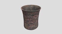 Mayan style pottery engraved with ball player d, e, style, c, m, b, pottery, with, china, mayan, s, player, p, engraved, 3, w, shang-dynasty, 3d, ball