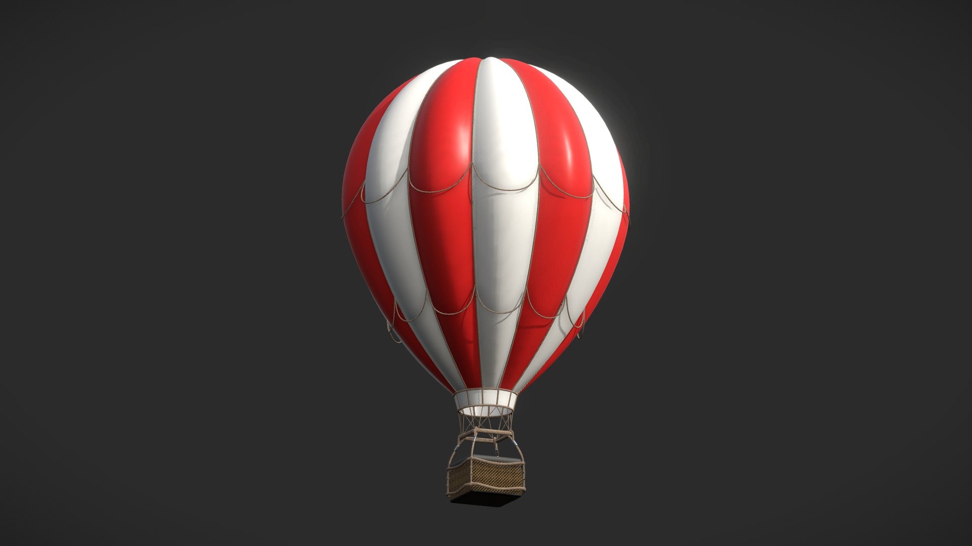 Hot Air Balloon - Hot Air Balloon - Buy Royalty Free 3D model by Maksim Ziabkin (@maksim.ziabkin) 3d model