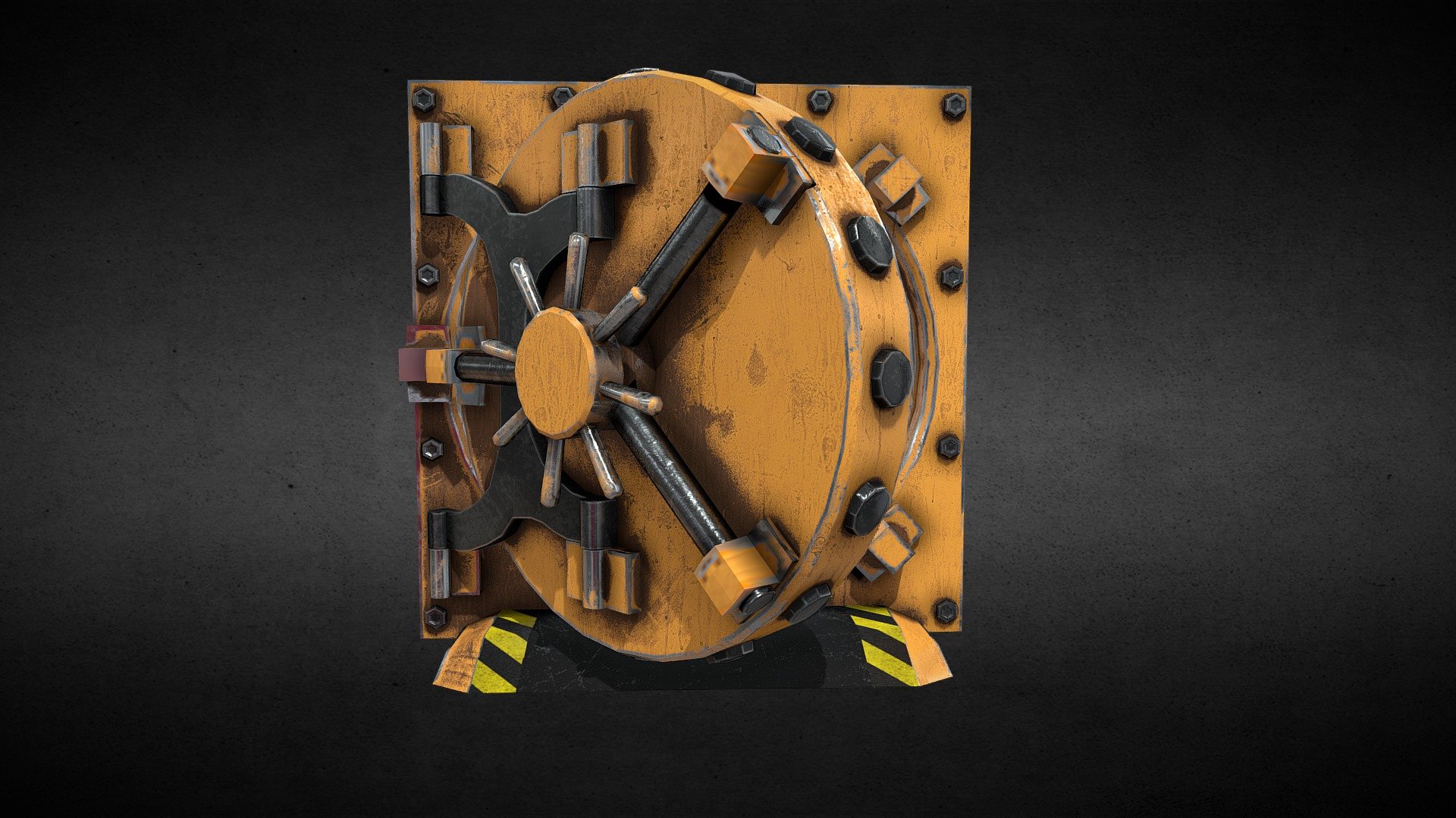 Secure Bunker Door - Buy Royalty Free 3D model by Anthony Pilcher (@AnthonyPilcher) 3d model