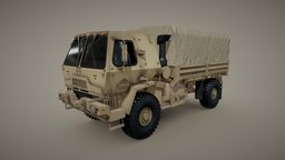 M1083 MTV Medium Tactical Vehicle LOW POLY truck, us, videogame, camion, army, unreal, medium, videojuego, tactical, united, marines, states, mtv, low-poly-model, unity, low-poly, asset, vehicle, lowpoly, low, poly, car, download, pesado, fmtv, m1083