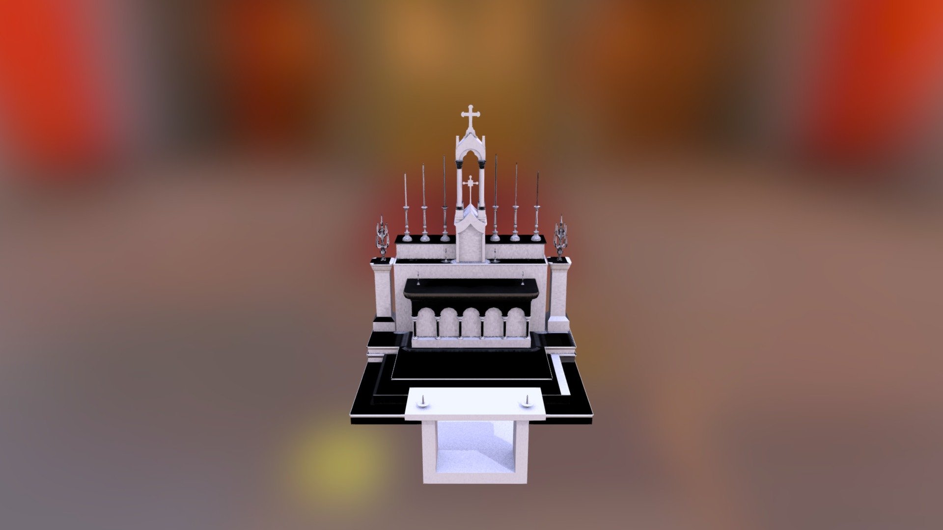 Published by 3ds Max - Church Altar 2 - 3D model by danielzenith 3d model