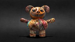 Leather patchwork horror doll leather, figure, doll, boss, patchwork, character, game, monster, horror