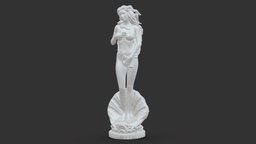001162 afrodita statuette, figurine, miniatures, realistic, woman, charming, afrodita, character, 3dprint, model, polygon