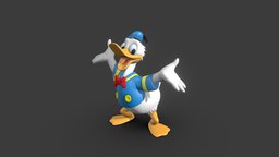 Donald Duck fanart, mascot, duck, disney, statue, donald, donald-duck, disneycharacter, disneycharacters, 3dprint, zbrush, 3dmodel