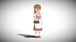 Stylized NPC rpg, toon, npc, villager, game-ready, peasant, jrpg, game-asset, topdown, character, handpainted, cartoon, game, lowpoly, mobile, gameasset, stylized, fantasy, gameready, noai