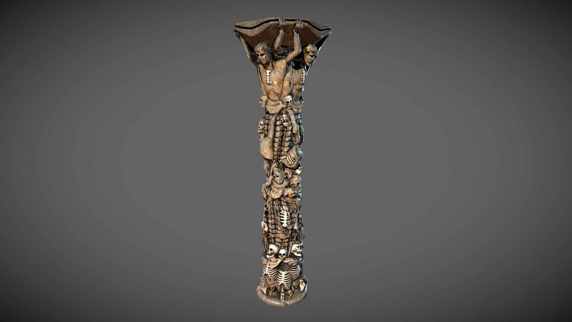 This is the column-sceleton for game 3d model
