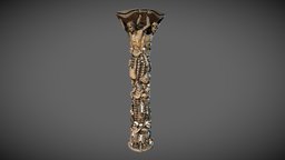 Column Skeleton skeleton, column, old, game, gold