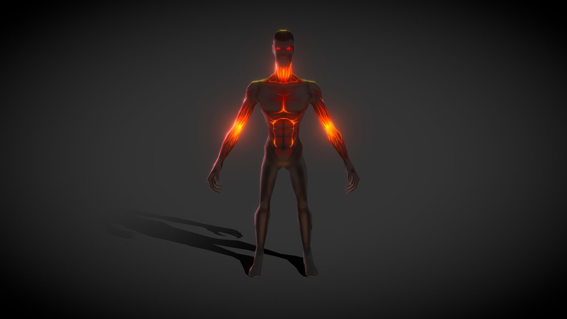 test low poly  character - Cursed Man 01 - 3D model by disartix01 3d model