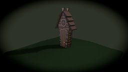 Pig House wood-house, low-poly-game-art, dont-starve, game