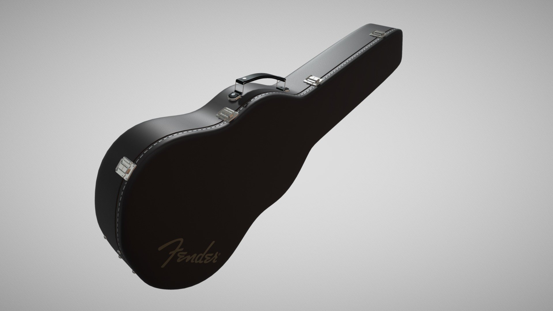 I needed this guitar case for a 3D scene about a pub in London. My reference is the FENDER DREADNOUGHT case :-) - FENDER GUITAR CASE - Buy Royalty Free 3D model by Christian Artfirst (@christian_artfirst) 3d model
