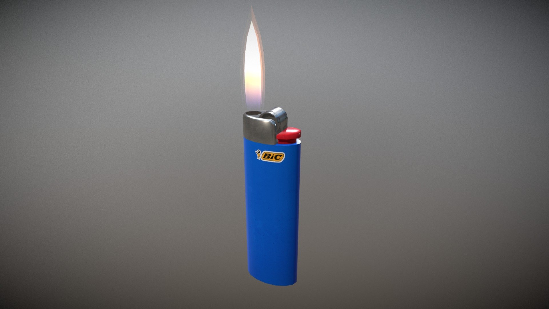 Bic Lighter - 3D model by mitchell_read 3d model