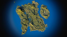 Map PUBG (Erangel) scene, buildings, country, road, level, map, leveldesign, level-design, pubg, playerunknowns-battlegrounds, low_poly, low-poly, game, texture, lowpoly, erangel