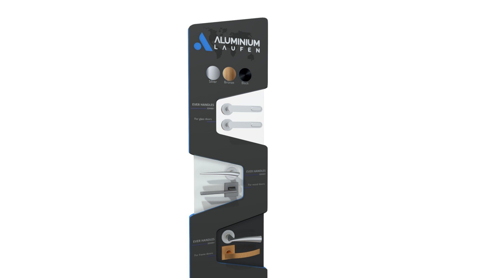 ALUCAST - door handles display
    blender photoshop


DOOR HANDLES DISPLAY STAND

Blender fbx
 - DOOR HANDLES DISPLAY STAND - Buy Royalty Free 3D model by haykel-shaba (@haykel1993) 3d model