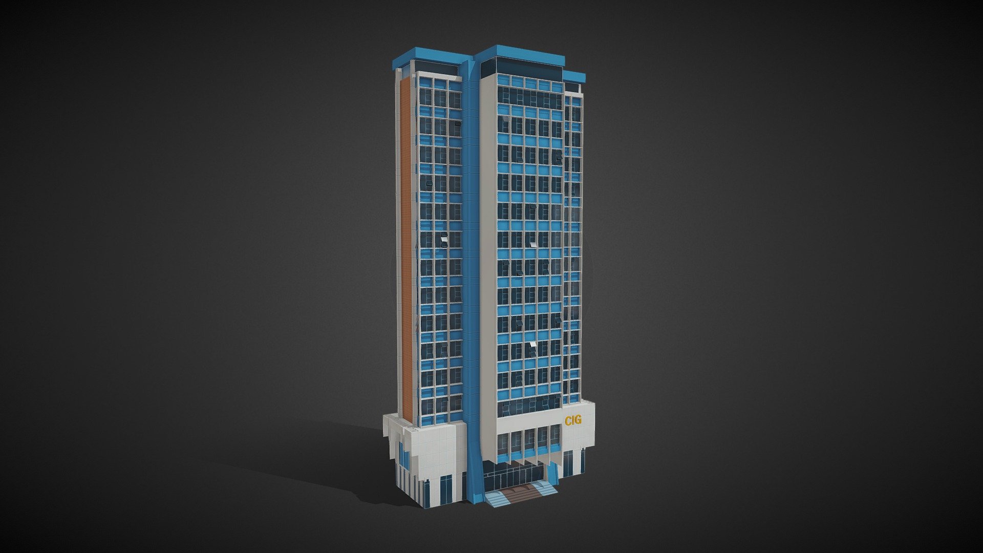 Building of Guatemala - Camara De Industria De Guatemala - 3D model by AhmadWalker 3d model