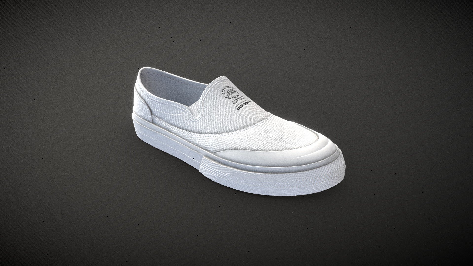 Adidas Nizza RF Slip

Game and production ready, polycount optimized for quality, ideal for high quality Characters and Close-Ups
Internal parts modeled and textured, ideal for customization or animation

Single UV space
PBR and UE4 4k Textures
Low Poly has 2.3k quads
FBX, OBJ, ZTL

Includes Color variant - Black/White - Adidas Nizza RF Slip - Buy Royalty Free 3D model by Feds452 3d model