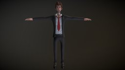 Anderson (Derelict) suit, agent, tie, stylised, derelict, fbi, character, male, horror