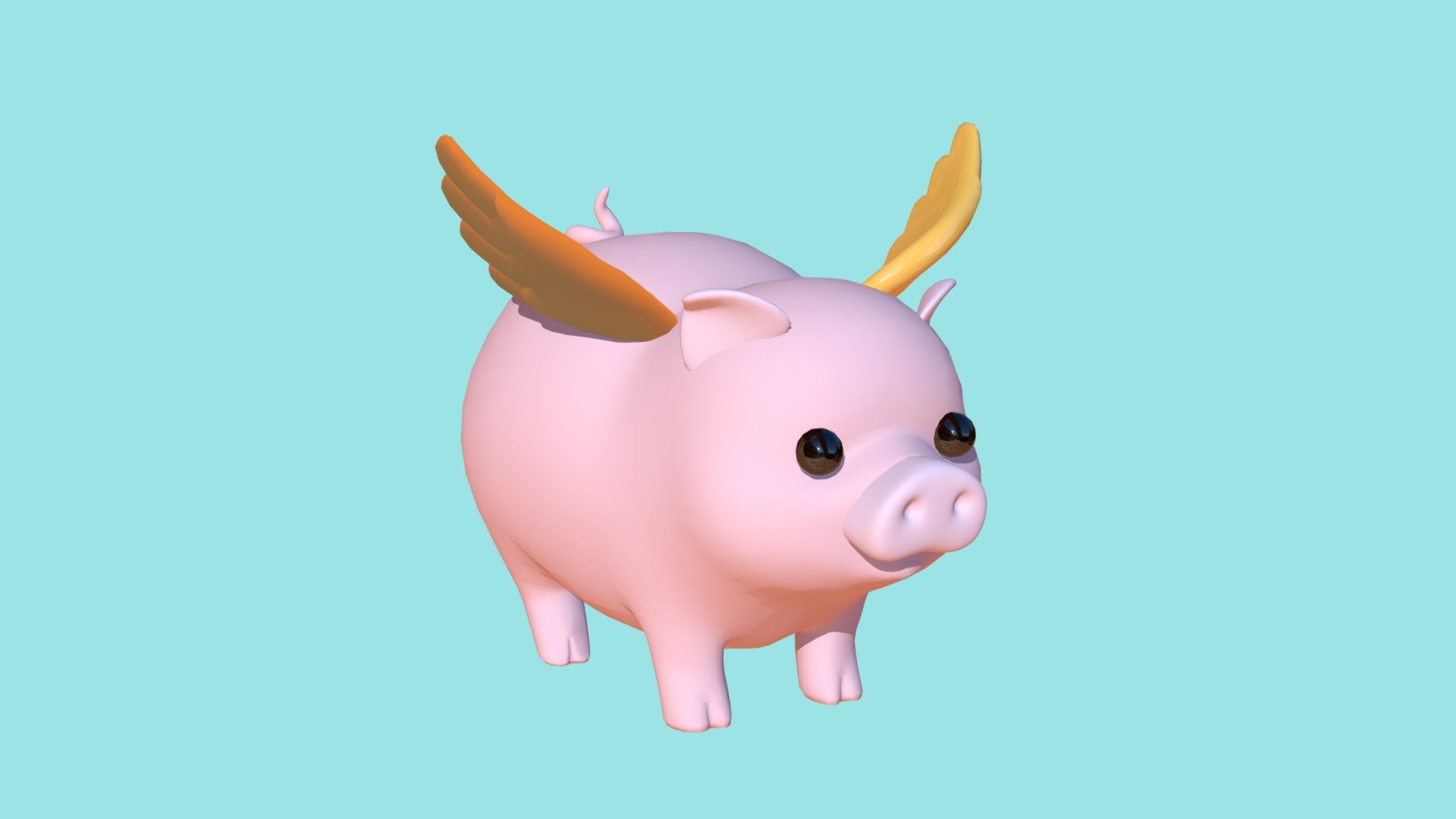 Siobhan Flying Pig V02 - 3D model by Siobhan (@siobhanensley) 3d model