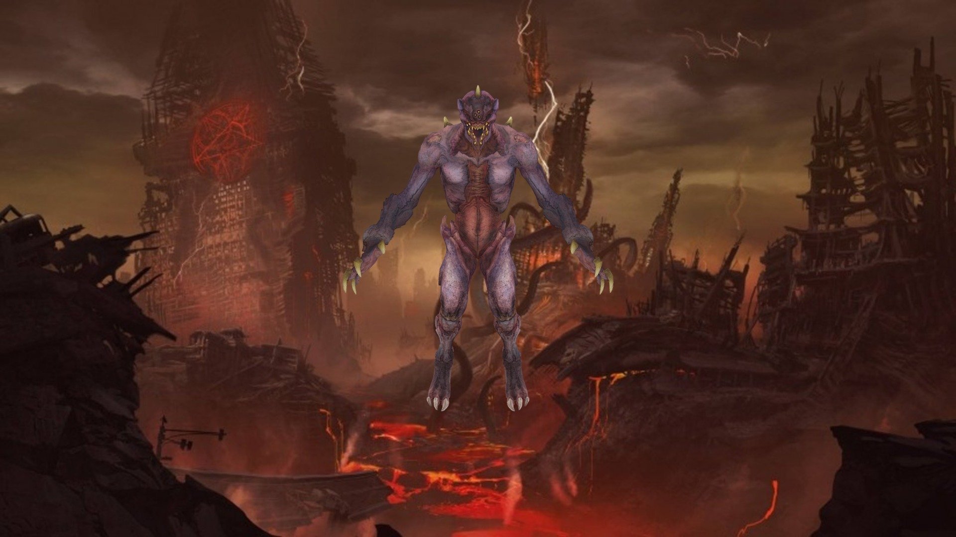 The Prowler from Doom Eternal 3d model