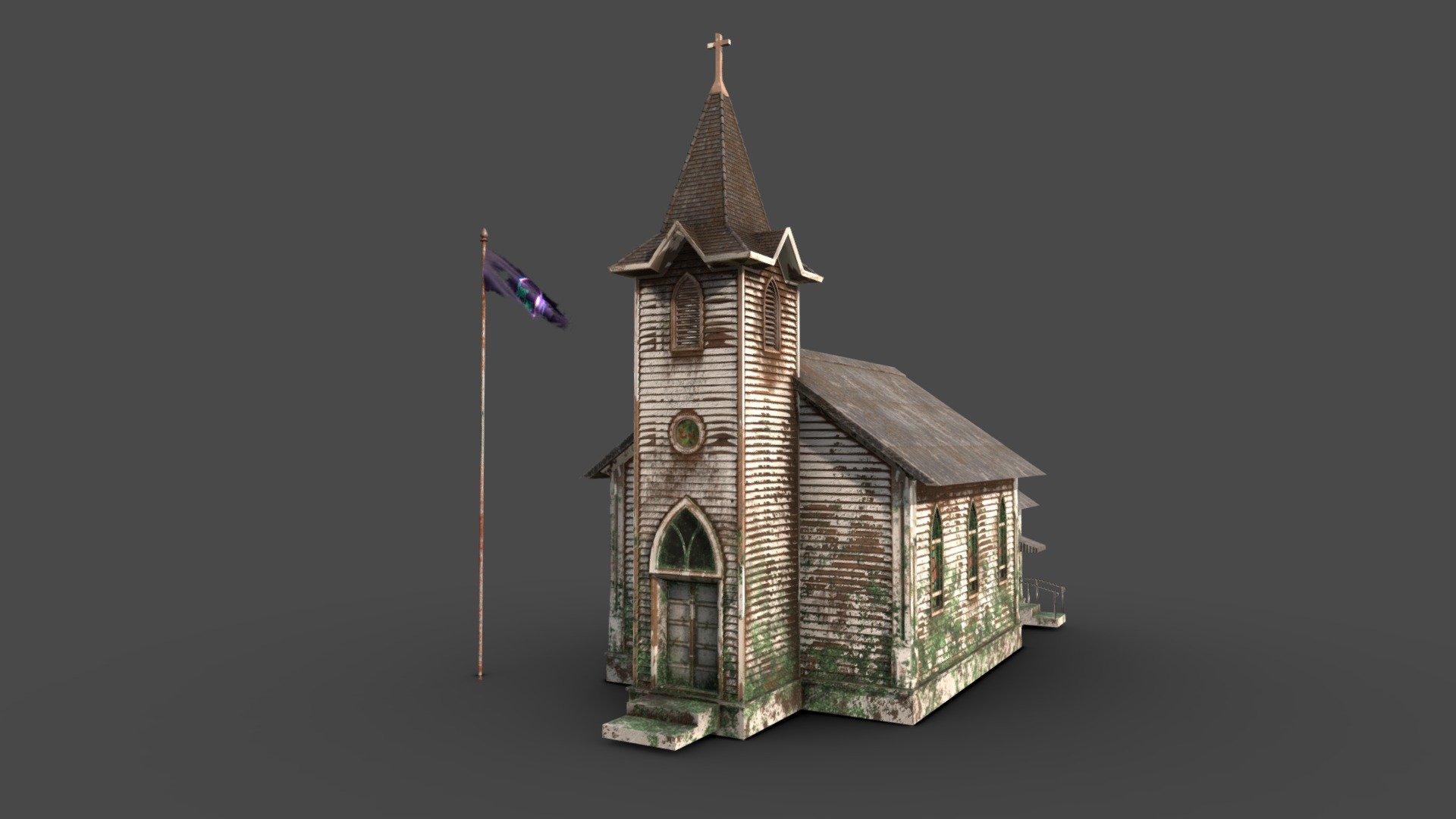 Realistic environment, inspired by #farcry5 @ubisoft__france

Made with Blender, 3dsmax, Substancepainter - Abandoned Church - 3D model by Spartwoo_3D_ARTIST 3d model