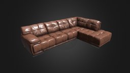 AR Sofa Caramelo en forma de L sofa, leather, silla, furniture, living, decor, casa, sillon, muebles, decoracion, hogar, furnitures, sofas, cuero, home, interior, livingroom