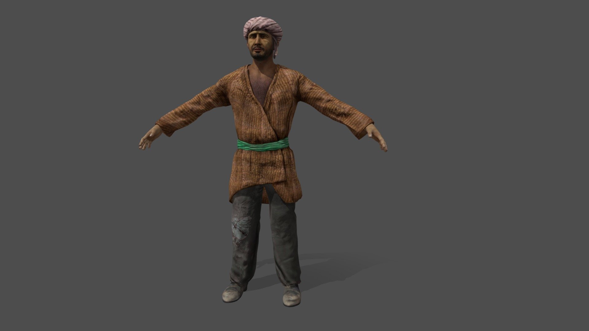 Asian robber - 3D model by Agvan_Khachatryan (@Agvan.Khachatryan) 3d model