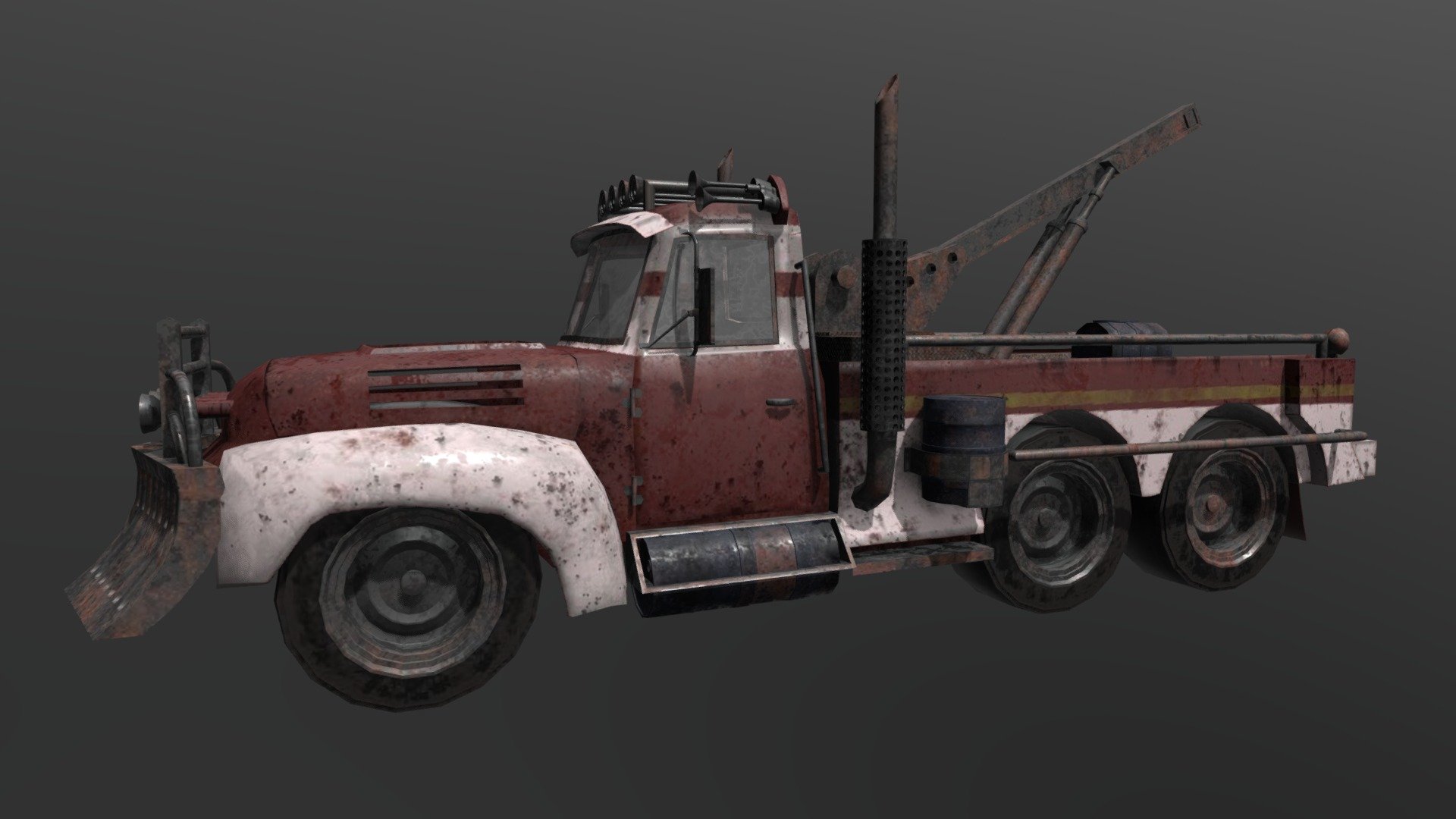 My first attempt in substance painter - Tow Truck - 3D model by akash (@mi_akas) 3d model