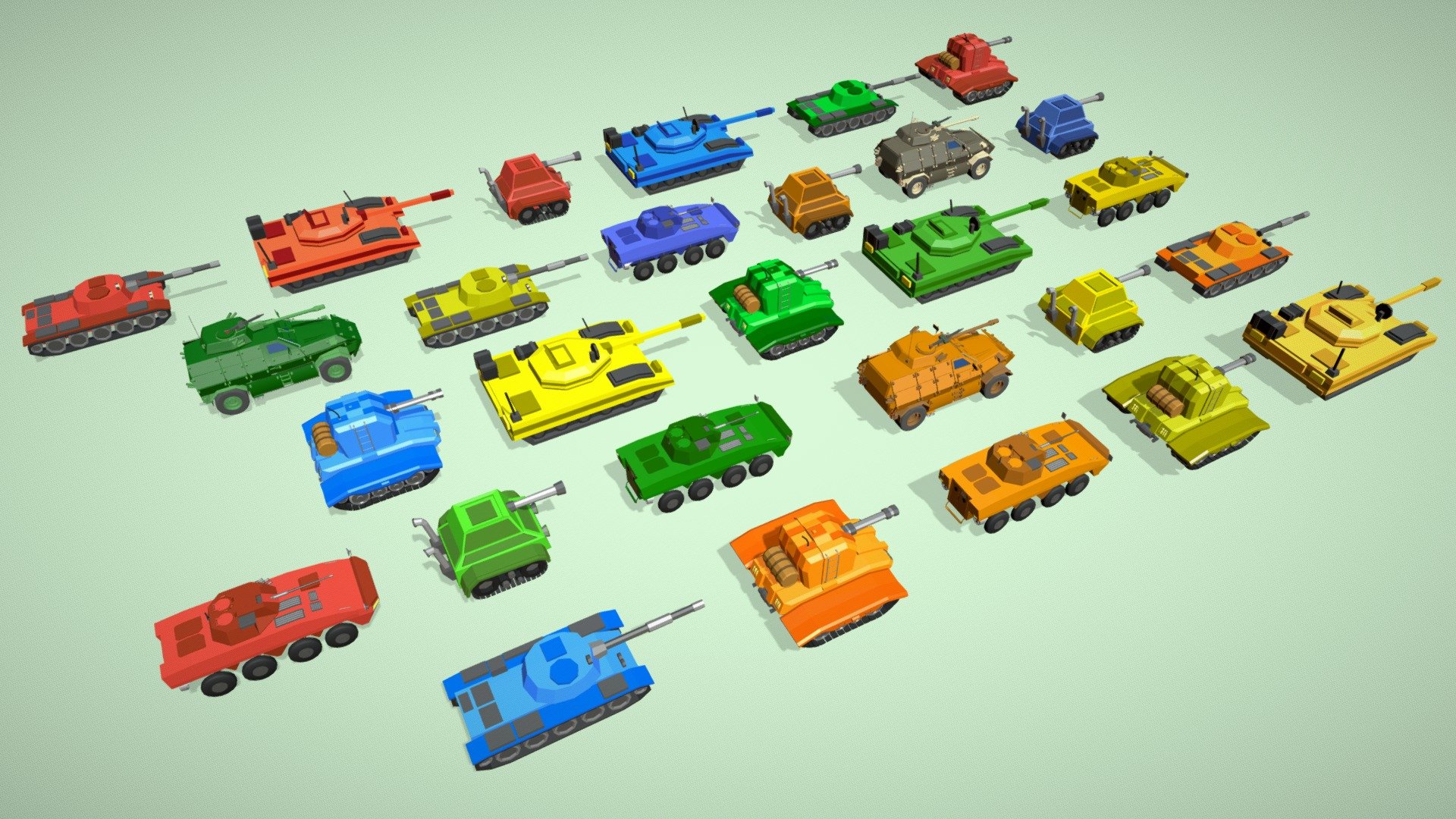 Created 25 very nice Bicycles in a single pack.
All the models are originally prepared in Blender.
Package includes the following file formats: Blend, Fbx, Obj, Glb

Enjoy this Army Tank pack. If you like it then add comments below 3d model