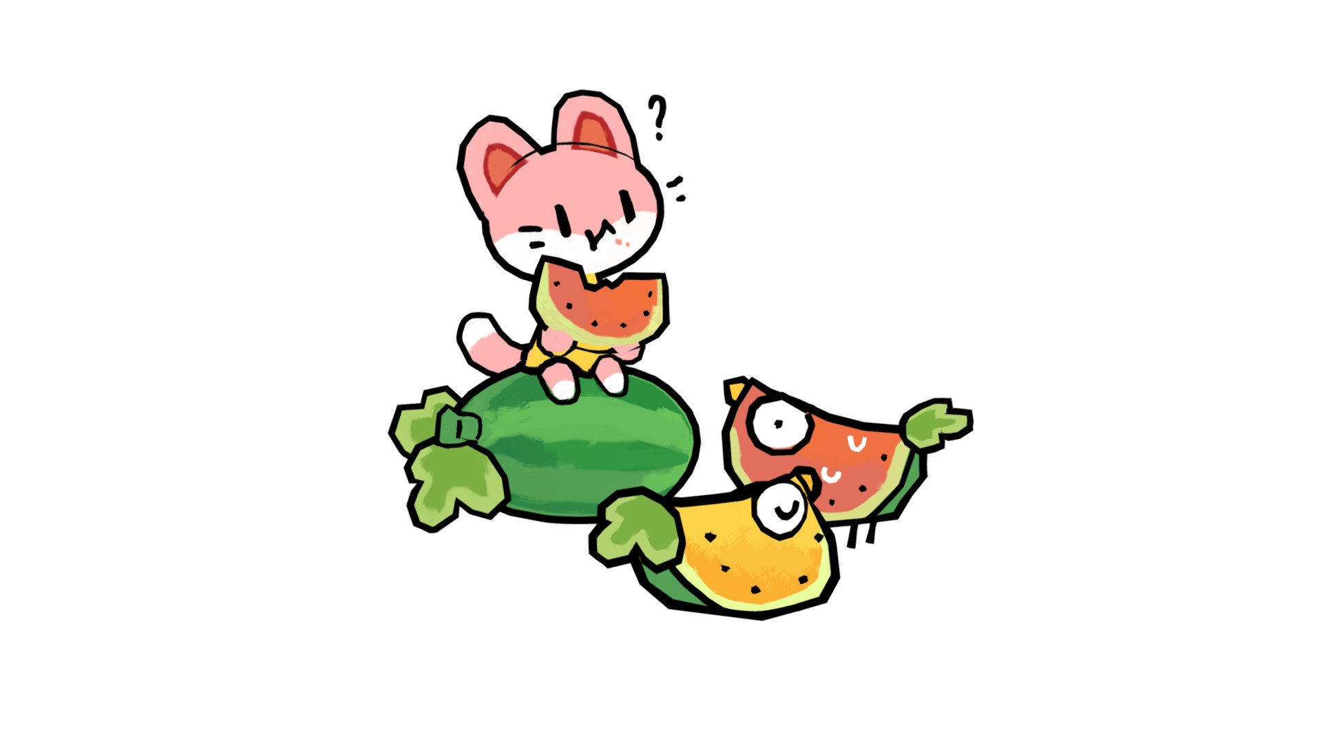 I haven't been creative for a year 😢
War, lots of sadness, blackouts, etc. got me depressed 😖
I wanted to do something new, and most importantly cute, so here’s Watermelons! 🍉

Btw it based on the artwork by stefscribbles
https://twitter.com/stefscribbles/status/1283748697180954624 - Watermelon 🍉 - 3D model by Pixel_Lime 3d model