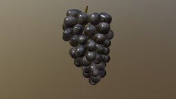 Grape (Downloadable) fruit, grape, maya, substance-painter