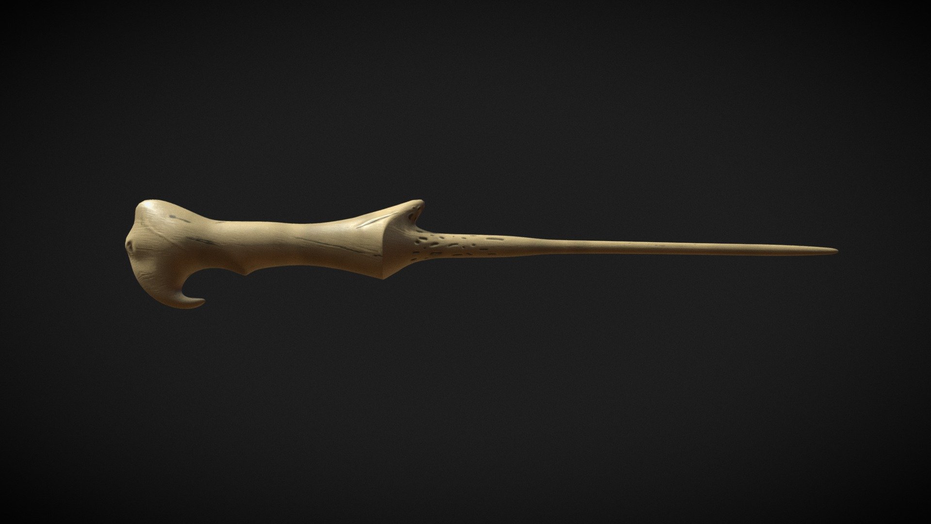 I'm planning to model Voldemort, so what better to start with his wand! - Voldemort's Wand. ϟ - Buy Royalty Free 3D model by Lawley 3d model