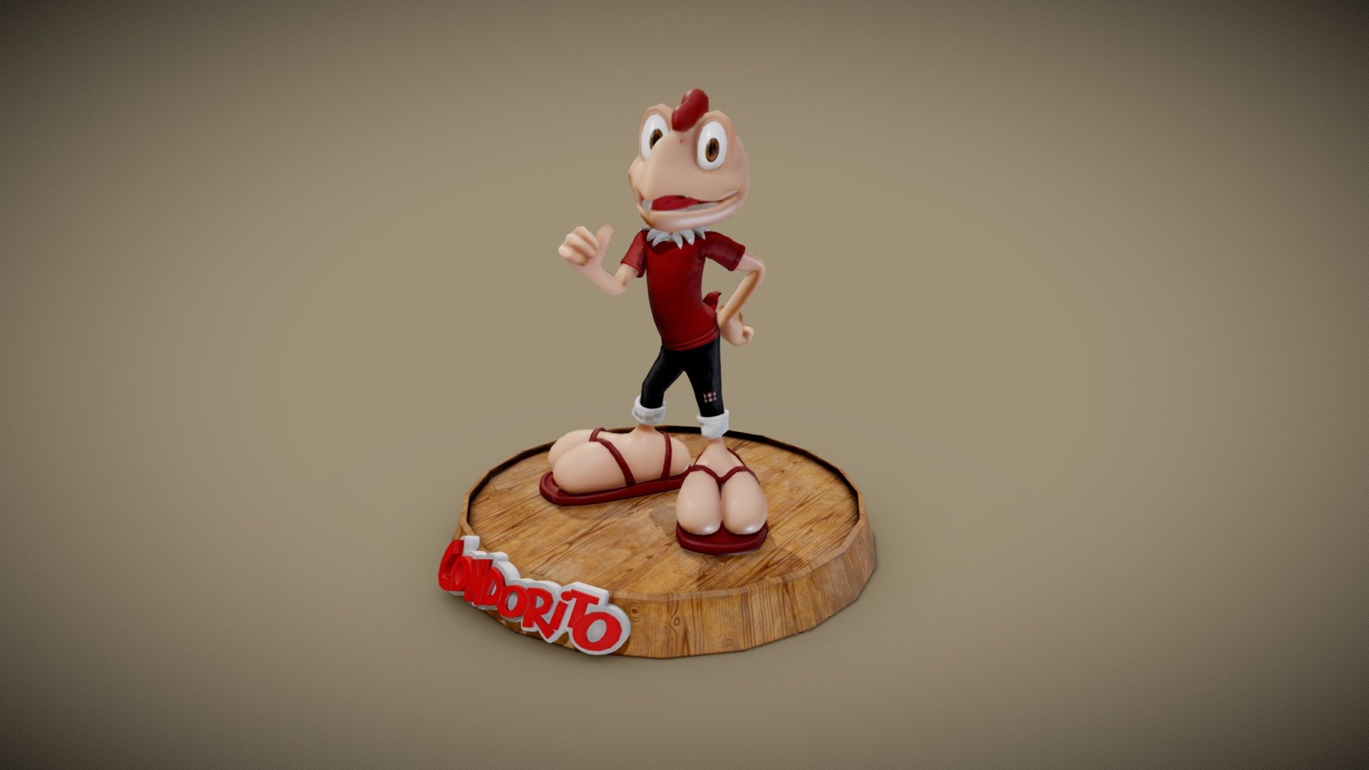 Iconic Chilean character, Condorito has become one of the most popular comics in Latin America and one of my favorites 3d model
