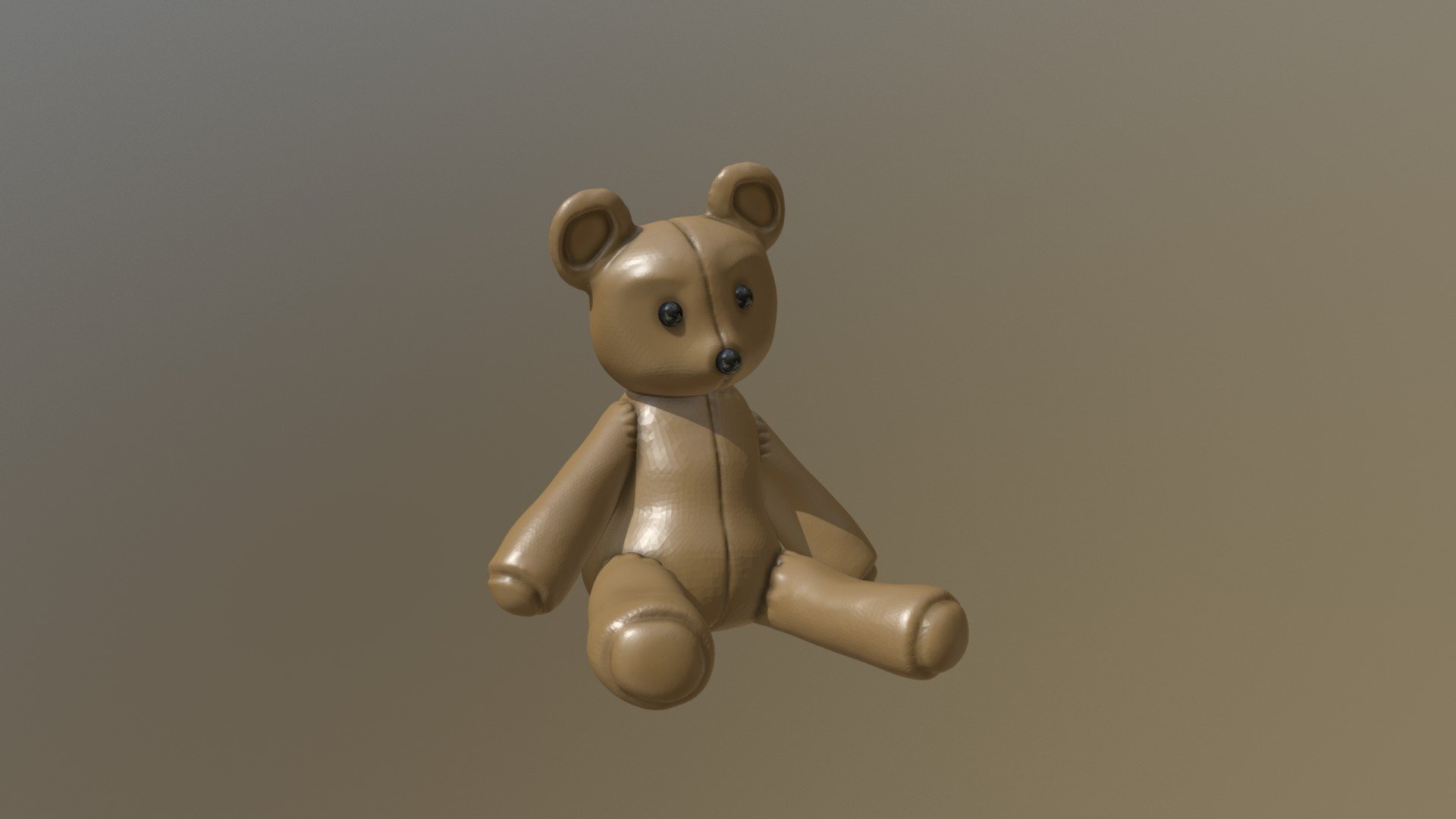 Just a little attempt at a teddy bear :) - 27 Sculpt January: Fluffy (Teddy) - 3D model by mvick13497 3d model