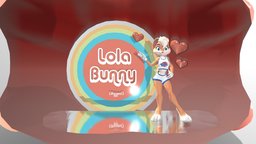LOLA BG bunny, cute, hot, jam, furry, lola, character, girl, cartoon, blender, space