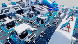 Smart City Low Polly tree, sky, truck, grass, games, cars, airplane, future, ambulance, road, smart, pack, lamps, cityscene, smartphone, aircraft, game-ready, low-poly-model, lowpolymodel, police-car, apk, smartcity, low-poly-blender, smartcar, could, scifimodels, low-poly, futuristic, gameasset, car, city, spaceship, gameready, apk-icon