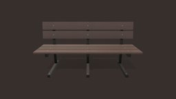 Park Bench wooden, bench, garden, seat, furniture, park, parkbench, noai, mdgraphiclab