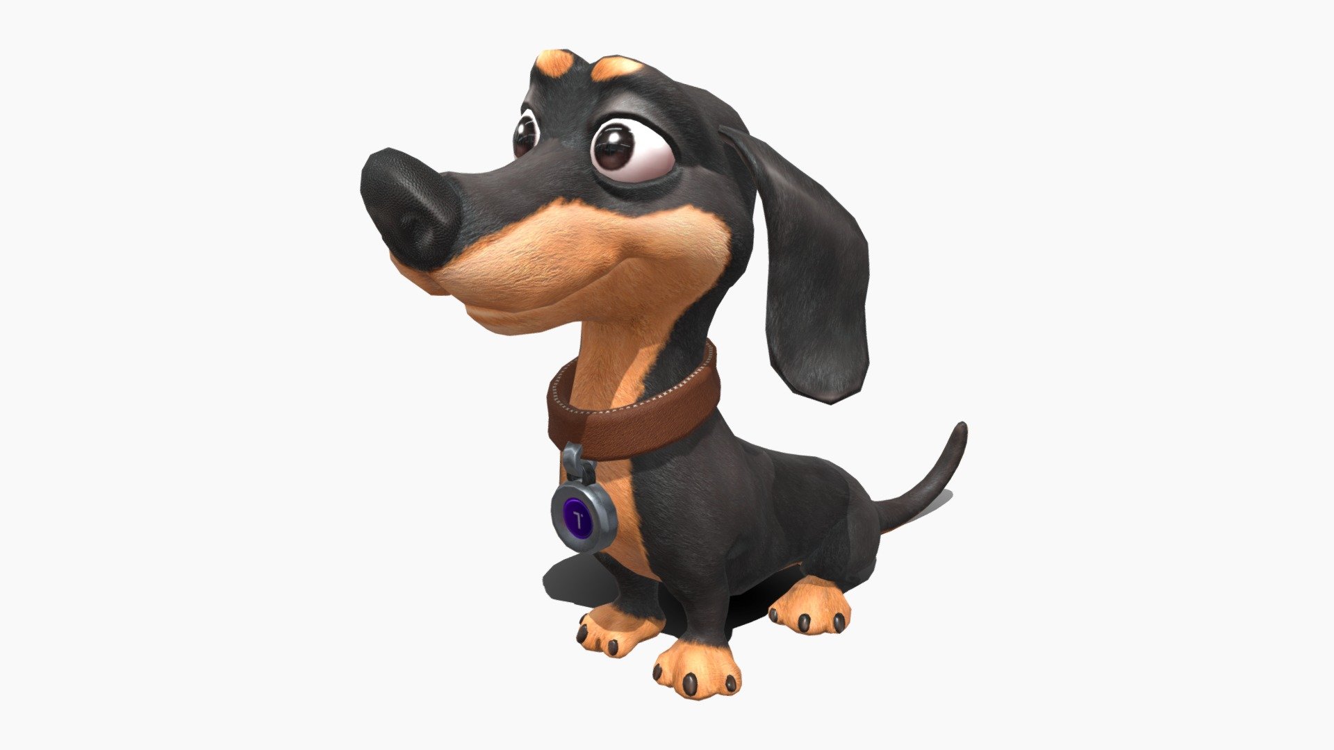 this is maya dachshund cartoon , animated ready to play - DOG dachshund cartoon - Buy Royalty Free 3D model by Inmersivo S.A.S (@tangibledesign) 3d model