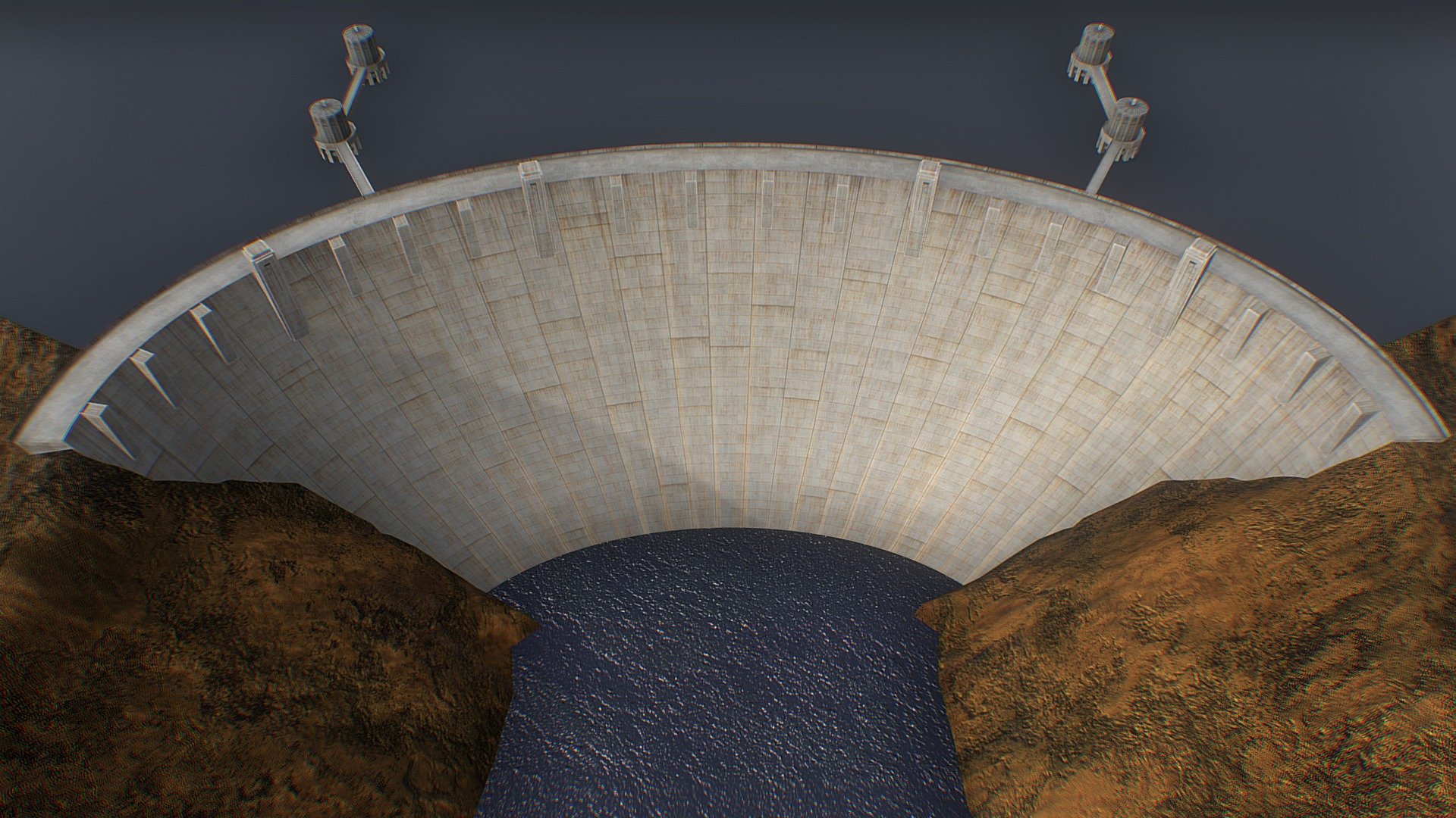 Hoover Dam - Hoover Dam - Buy Royalty Free 3D model by RealtimeModels 3d model