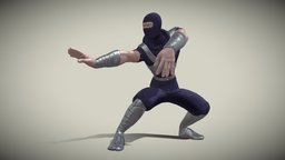 Animated Ninja Model Ready for Battle ninja, ready, model, animated