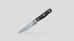 Kitchen Knife 7 food, household, fight, meat, chopper, chef, melee, ready, survival, handle, bread, cleaver, tool, kitchen, butcher, vegetable, kitchenware, riot, utility, cutlery, santoku, parer, vegatables, paringknife, chefsknife, weapon, knife, game, low, poly, boning