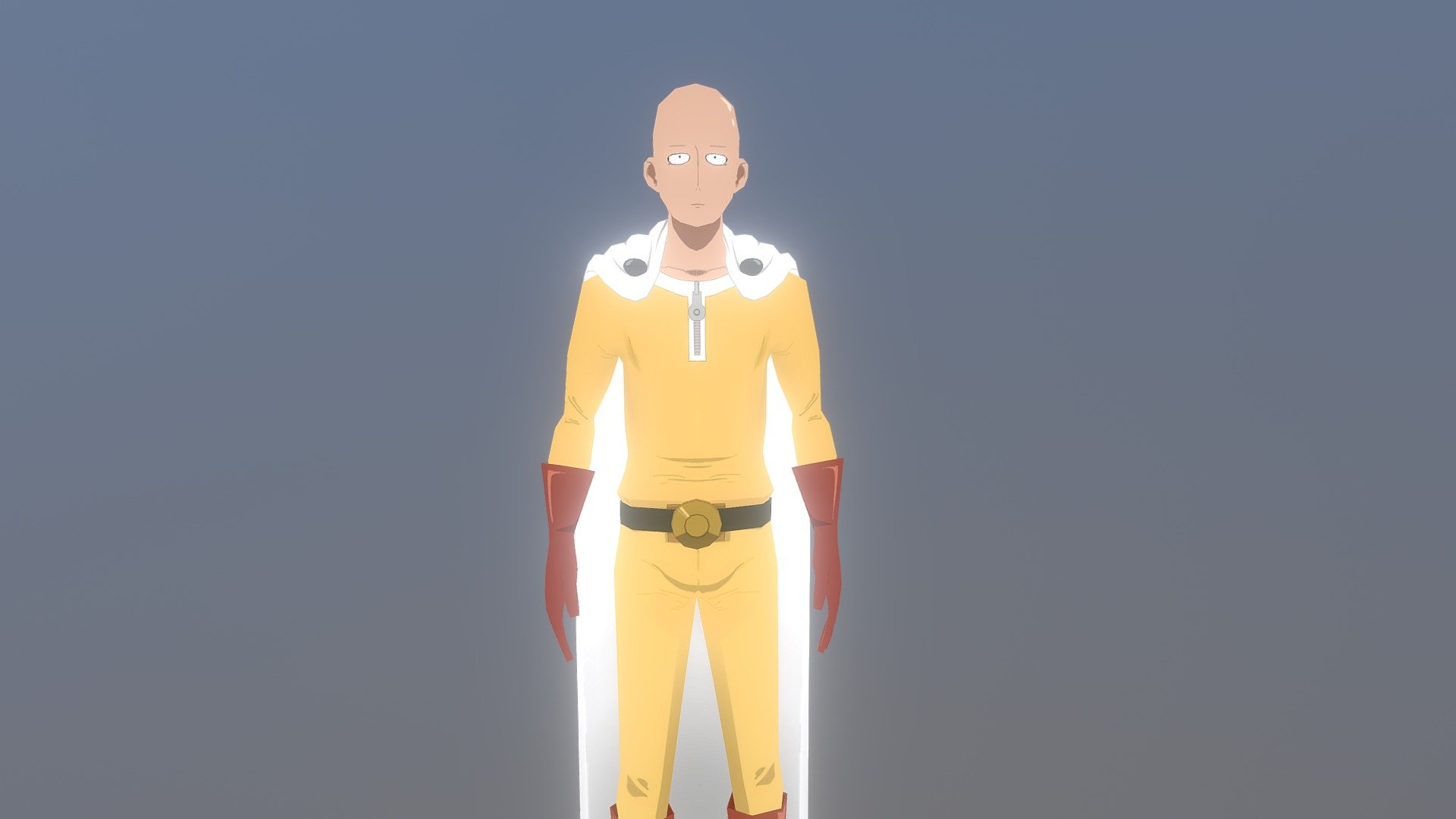 Saitama from One Punch Man, my first anime model I've ever created from scratch ^_^ - One-Punch Man - 3D model by Crisos 3d model