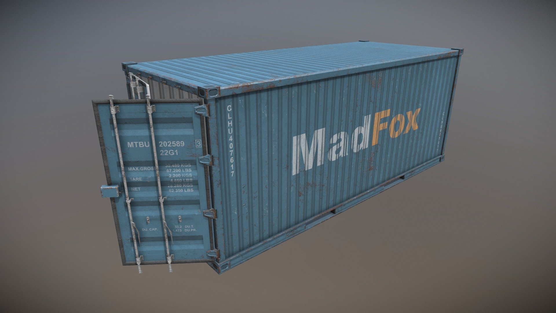 3244 TRIS

Cargo shipping container game ready prop with working door lock mechanics &amp; interior.

Like my work? Dont forget to check out my ArtStation page for more information and renders: https://www.artstation.com/artwork/YVkbY - Cargo Shipping Container - 3D model by Kestutis Jankunas (@Kestutis) 3d model
