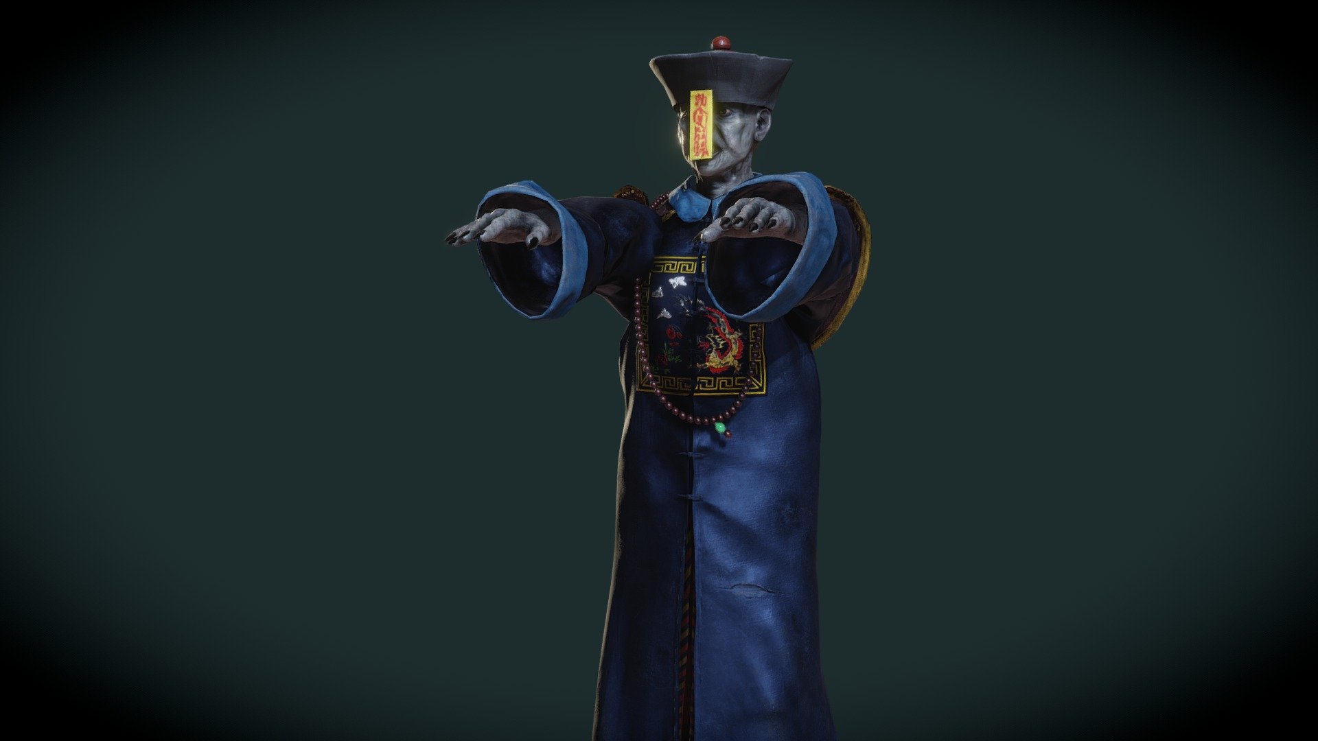 Chinese Vampire model with 11 animations.
Compatible with Unity3D Humanoid Rig and Unreal Engine 4 Epic Skeleton
3 LODs included

Animations Preview
Retargetting Test - Chinese Vampire - Buy Royalty Free 3D model by willpowaproject 3d model