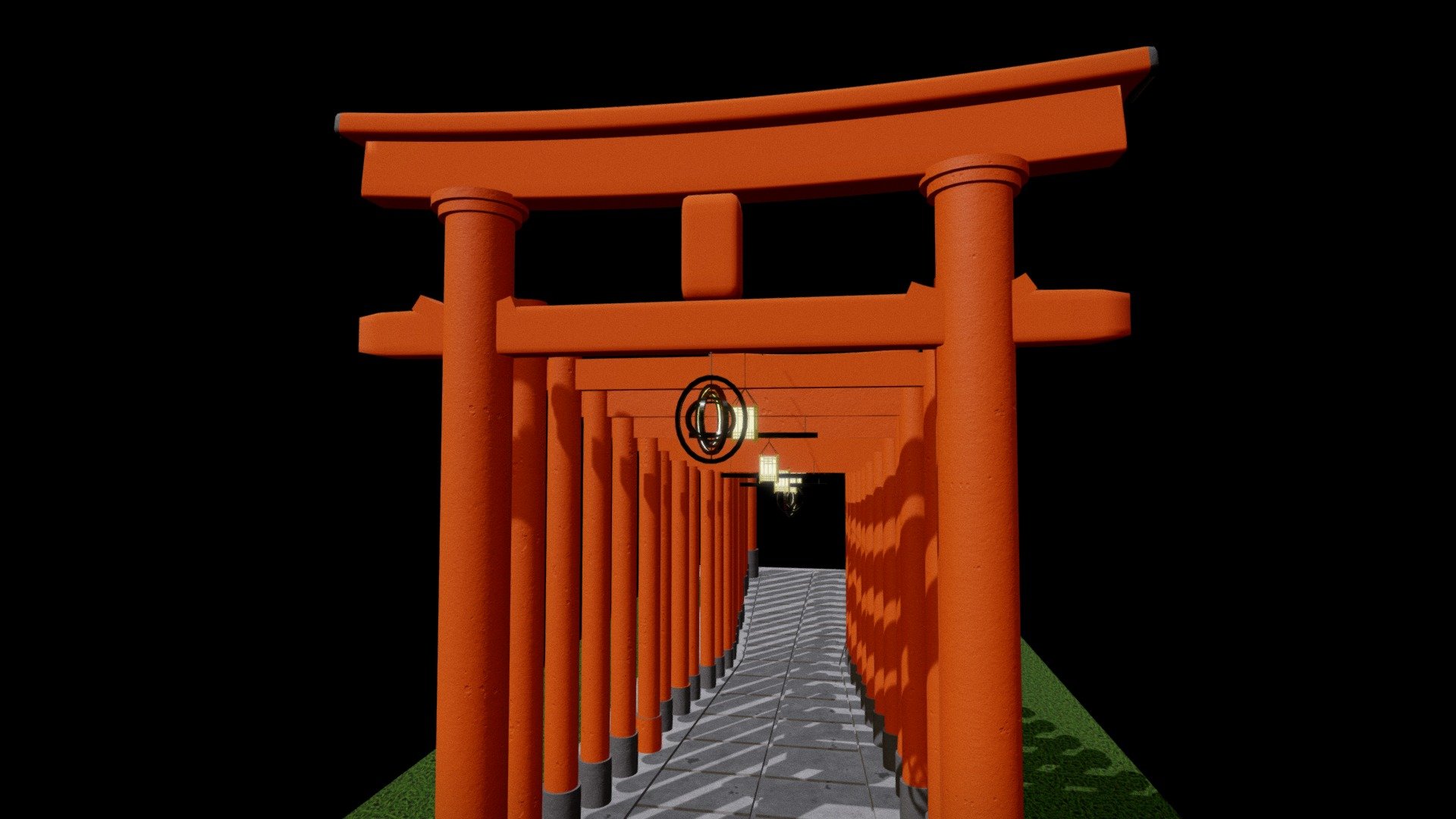 Japanese Traditional Torii Gates - Buy Royalty Free 3D model by Tahsin R. Pulok (@tahsinpulok) 3d model