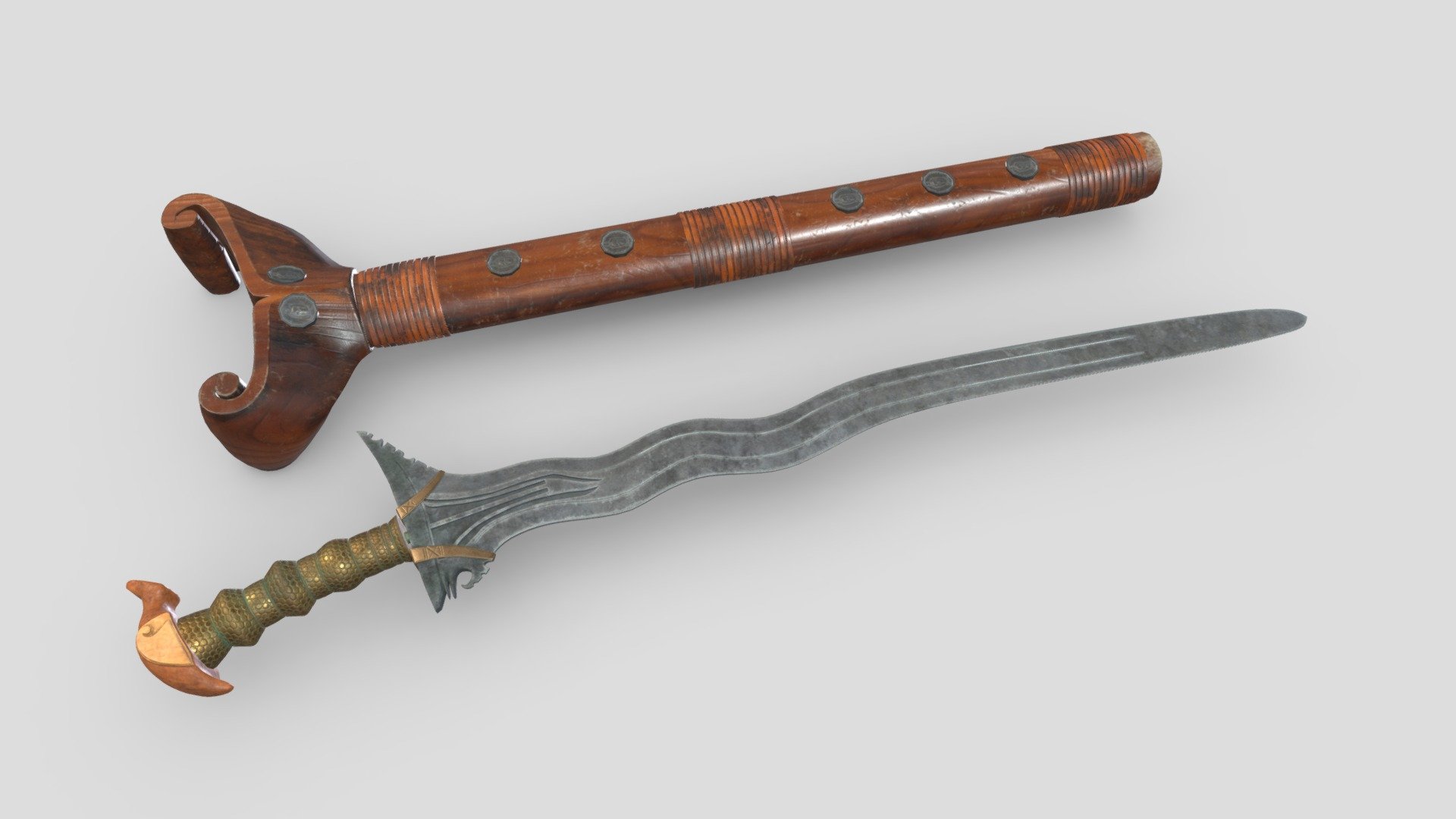 Hi, I'm Frezzy. I am leader of Cgivn studio. We are finished over 3000 projects since 2013.
If you want hire me to do 3d model please touch me at:cgivn.studio Thanks you! - Kalis Sword Low Poly PBR Realistic - Buy Royalty Free 3D model by Frezzy3D 3d model