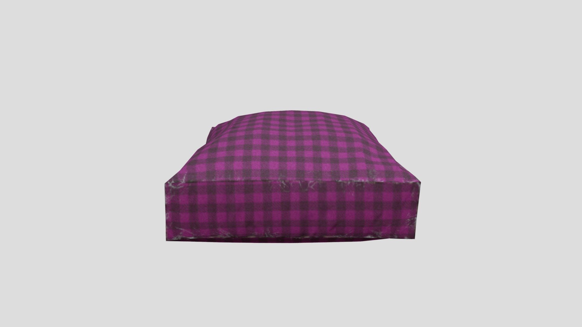 A Simple old pillow with a tartan flannel look to it. Credit where used 3d model