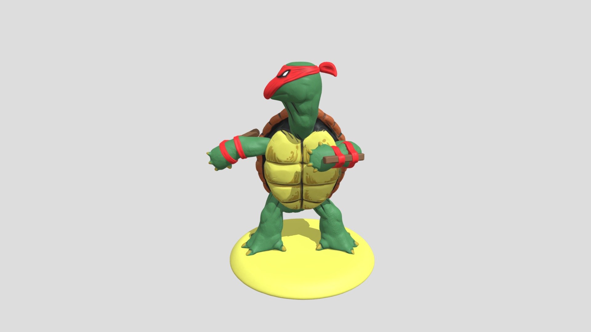TMNT Turtle Concept - 3D model by Thomas.Day 3d model