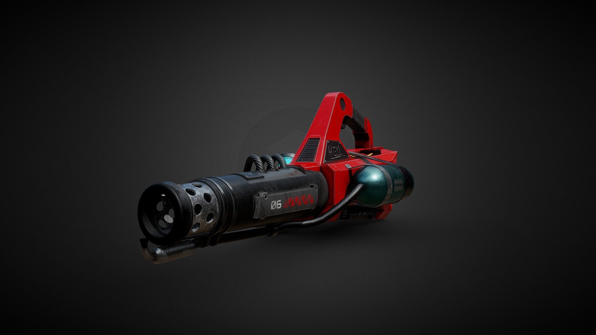 leaf blower modified as a flamethrower ! - Survival weapons FlameThrower - Buy Royalty Free 3D model by alejo066 3d model