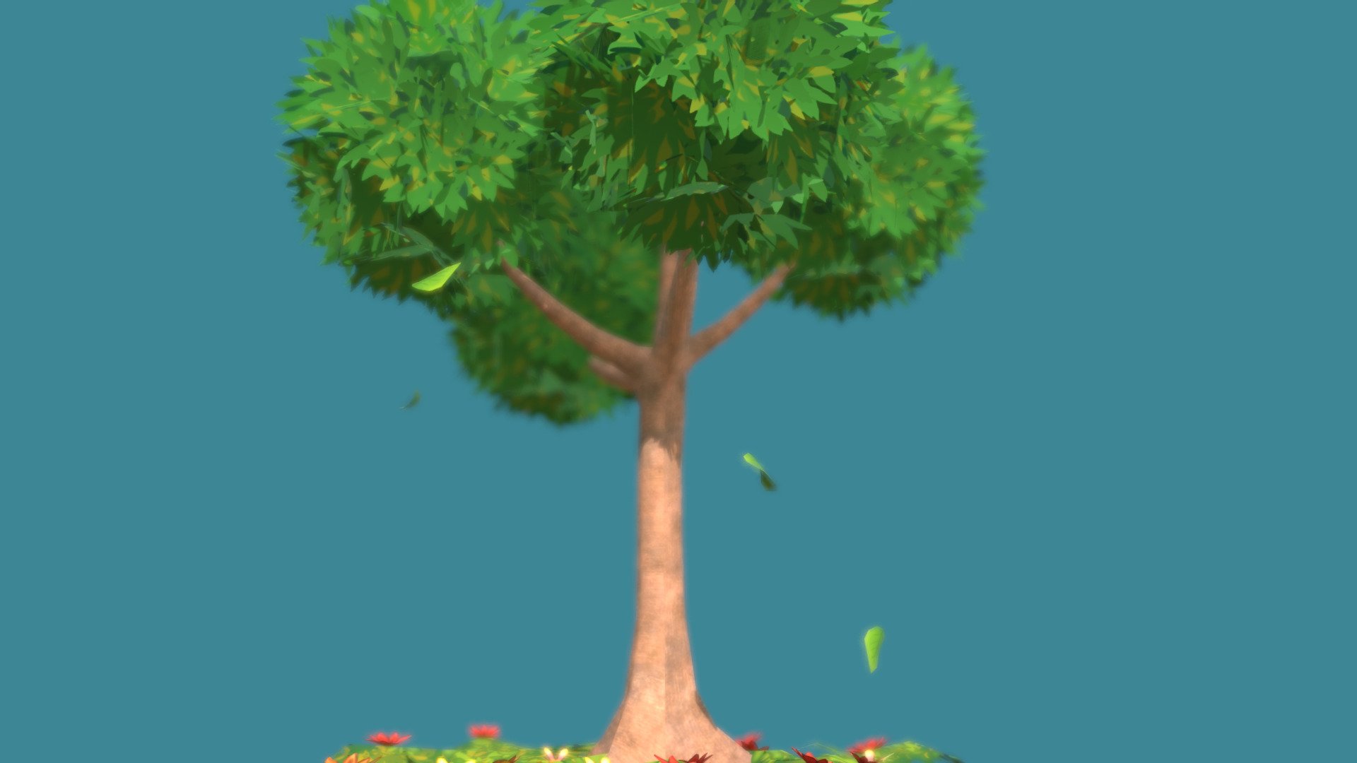Mimic Breath VR - Master Thesis Prototype asset. The animated tree was implemented into a VR experience where the &ldquo;player
